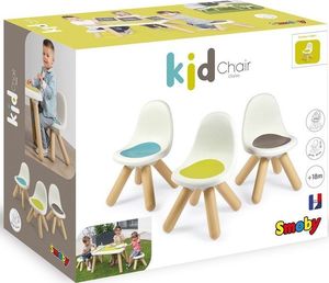 Smoby SMOBY Krzesełko z Oparciem Ogrodowe Do Pokoju Biało-Zielone 6