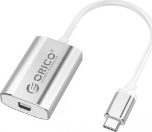 Adapter USB Orico USB-C - DisplayPort Mini Srebrny  (XC-104-SV-BP) 1
