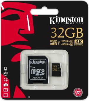 Karta Kingston Gold MicroSD 32 GB Class 10 UHS-I/U3  (SDCG/32GB) 1