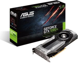 Karta graficzna Asus GeForce GTX 1080 Ti Founders Edition 11GB GDDR5X (352 bit), HDMI, 3x DP, BOX (GTX1080TI-FE) 1