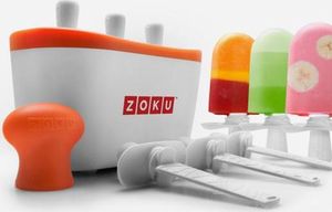 Zoku zestaw do wytwarzania lodu Quick Pop Maker Trio polipropylen biały 9-częściowy 2