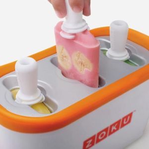 Zoku zestaw do wytwarzania lodu Quick Pop Maker Trio polipropylen biały 9-częściowy 4