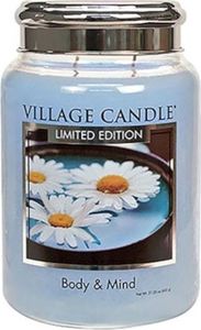 Village Candle świeca Body & Mind 10 x 15 cm wosk jasnoniebieski 1
