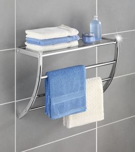 Wenko wieszak ścienny Pescara 21,5 x 46 cm stal nierdzewna chrom 2