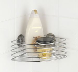 Koszyk prysznicowy Wenko wieszak prysznicowy i wannowy 26,5 x 20 cm chrom stalowy 2