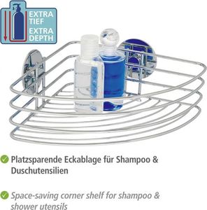 Koszyk prysznicowy Wenko wieszak prysznicowy i wannowy 26,5 x 20 cm chrom stalowy 4