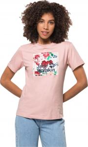 Jack Wolfskin Koszulka damska Flower Logo T W light blush r. S 1
