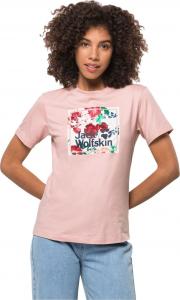 Jack Wolfskin Koszulka damska Flower Logo T W light blush r. M 1
