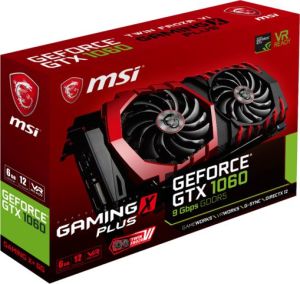 Karta graficzna MSI GeForce GTX 1060 GAMING X+, 6GB GDDR5 (192 Bit), DVI-D,3x DP, HDMI 2