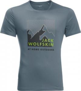 Jack Wolfskin Koszulka męska PEAK GRAPHIC T M storm grey r. L 1