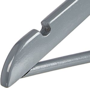 Arte Regal wieszaki na ubrania 45 x 23,5 cm drewno/stal szara 3 szt 2