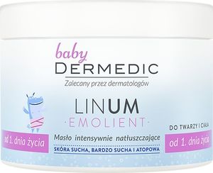 Dermedic DERMEDIC LINUM EMOLIENT BABY Masło intensywnie natłuszczające 225 ml 2