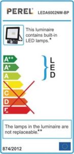 Naświetlacz Perel naświetlacz zewnętrzny led 20W stal 17,3 cm czarny 4