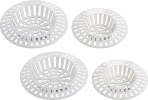 Wenko sito zlewowe 6/7 cm stalowe białe 4 sztuki 1