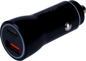 Ładowarka Akyga AKYGA Car charger 12/24V AK-CH-16 36W USB-A + USB-C PD Quick Charge 3.0 5-12V / 1.5-3A black 1