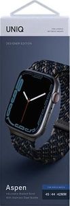 Uniq Pasek UNIQ Aspen Apple Watch 4/5/6/7/SE 44/45mm Braided DE niebieski/obsidian blue 4