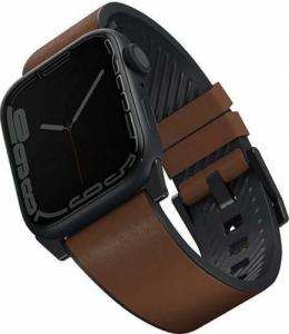 Uniq Pasek UNIQ Straden Apple Watch 4/5/6/7/SE 44/45mm Leather Hybrid Strap brązowy/brown 1