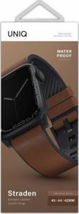 Uniq Pasek UNIQ Straden Apple Watch 4/5/6/7/SE 44/45mm Leather Hybrid Strap brązowy/brown 3