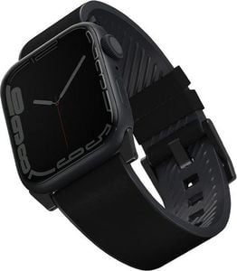 Uniq Pasek UNIQ Straden Apple Watch 4/5/6/7/SE 44/45mm Leather Hybrid Strap czarny/black 1