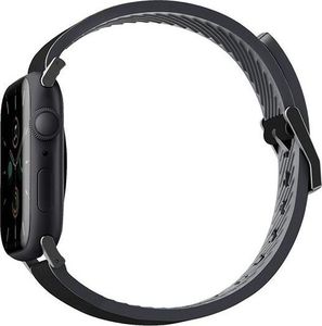 Uniq Pasek UNIQ Straden Apple Watch 4/5/6/7/SE 44/45mm Leather Hybrid Strap czarny/black 2