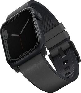 Uniq Pasek UNIQ Straden Apple Watch 4/5/6/7/SE 44/45mm Leather Hybrid Strap grey/szary 1
