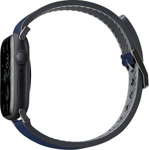 Uniq Pasek UNIQ Straden Apple Watch 4/5/6/7/SE 44/45mm Leather Hybrid Strap niebieski/blue 2