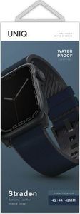 Uniq Pasek UNIQ Straden Apple Watch 4/5/6/7/SE 44/45mm Leather Hybrid Strap niebieski/blue 3
