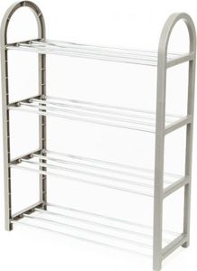 Compactor regał na buty 4 półki 49,5x18,4x65cm plastikowy szary 1