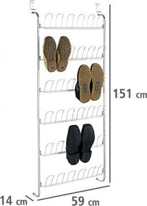 Wenko półka drzwiowa na buty 151 cm stal srebrna 3