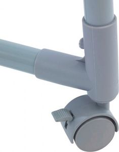 Wenko stojak na ubrania regulowany 80 x 167 cm stal szara 4