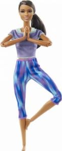Lalka Barbie Mattel Made to Move - Kwiecista gimnastyczka, niebieski strój (FTG80/GXF06) 1