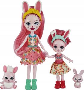 Mattel Lalki Enchantimals Bree i Bedelia Bunny Lalki siostry 1