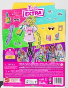 Lalka Barbie Mattel Extra Moda - Biała tunika/Neonowe zielone włosy (GRN27/HDJ44) 3