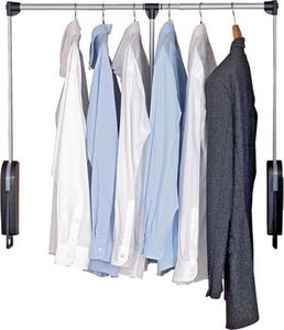 Wenko wieszak na ubrania teleskopowy 86,5 x 87 cm srebrny matowy aluminiowy 2