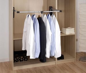 Wenko wieszak na ubrania teleskopowy 86,5 x 87 cm srebrny matowy aluminiowy 4