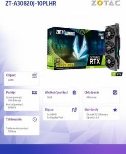 Karta graficzna Zotac GeForce RTX 3080 Trinity OC 12GB GDDR6X (ZT-A30820J-10PLHR) 6
