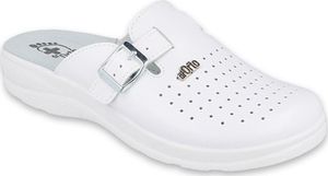 Dr Orto Dr Orto MED - Obuwie buty męskie klapki sanitarne białe skórzane 44 1