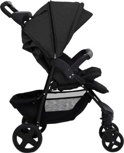 Wózek vidaXL Wózek dziecięcy 3-w-1, antracytowy, stalowy 8