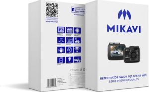 Wideorejestrator Mikavi PQ3 GPS 4K WiFi 7