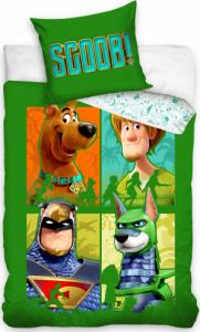 Carbotex poszwa na kołdrę Scooby Doo 140 x 200 cm bawełna zielona 1