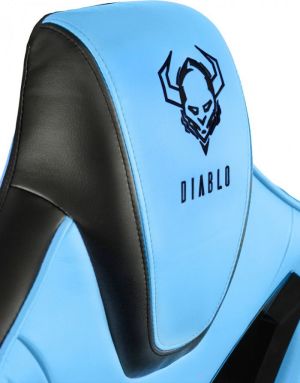 Fotel Diablo Chairs X-Fighter Czarno-niebieski 6
