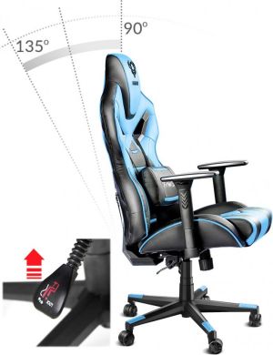 Fotel Diablo Chairs X-Fighter Czarno-niebieski 10