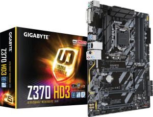 Płyta główna Gigabyte Płyta główna Gigabyte Z370 HD3, Z370, DDR4, SATA3, M.2, USB3.1 gen.1, ATX (GA-Z370-HD3) 1