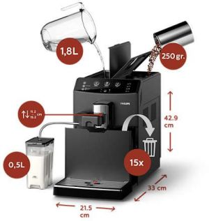 Ekspres ciśnieniowy Philips HD8829/09 10