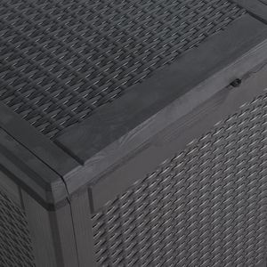 Skrzynia ogrodowa vidaXL 90 l Czarny 3
