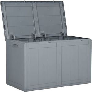 Skrzynia ogrodowa vidaXL 180 l Szary 6