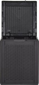 Skrzynia ogrodowa vidaXL 270 l Czarny 6