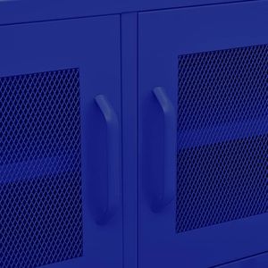 vidaXL Szafka pod telewizor, granatowa, 105x35x50 cm, stalowa 3