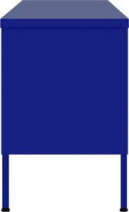 vidaXL Szafka pod telewizor, granatowa, 105x35x50 cm, stalowa 5