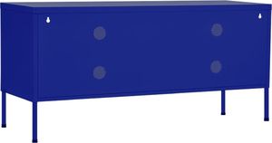 vidaXL Szafka pod telewizor, granatowa, 105x35x50 cm, stalowa 6
